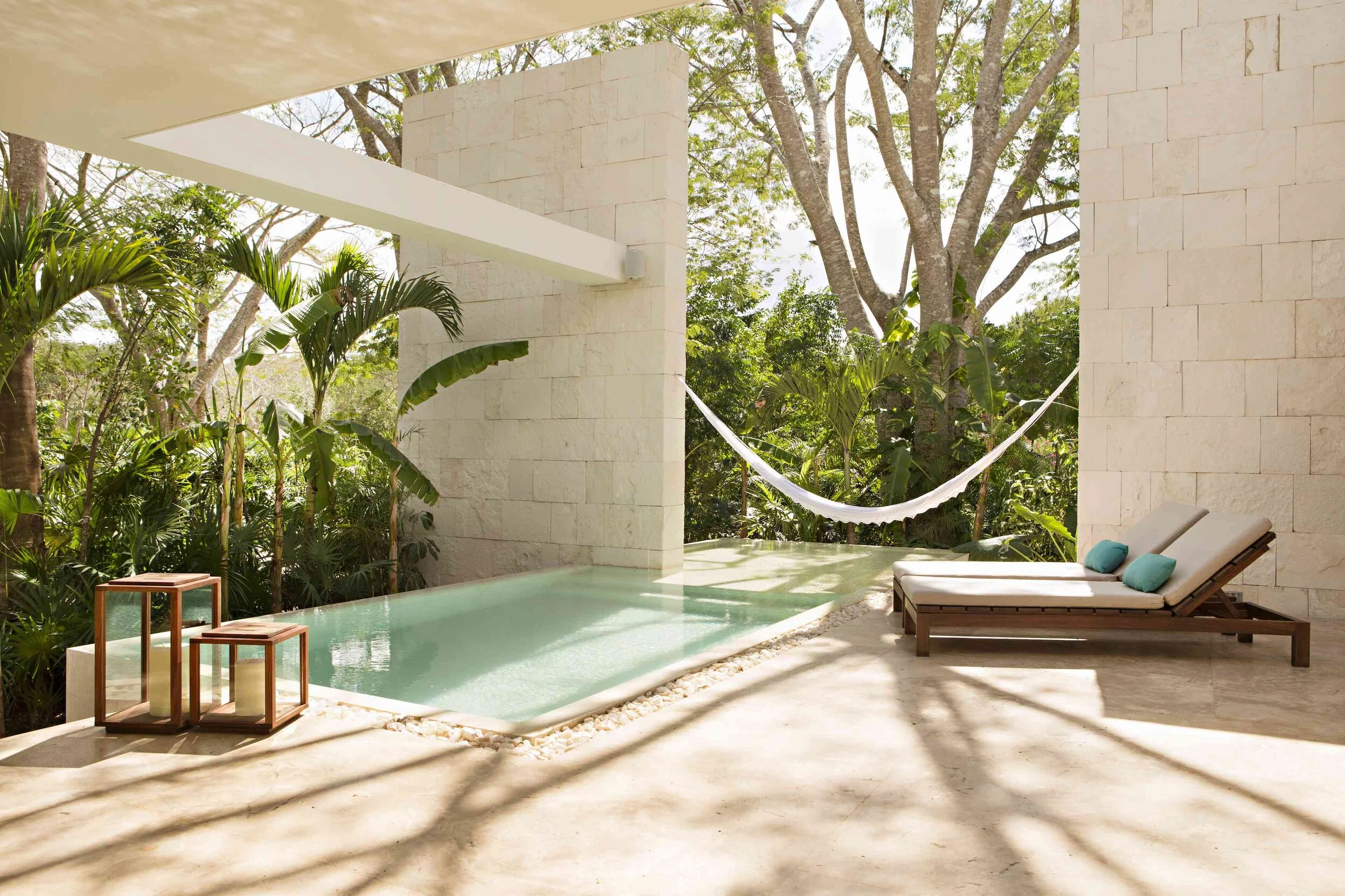 Luxury terrace and pool